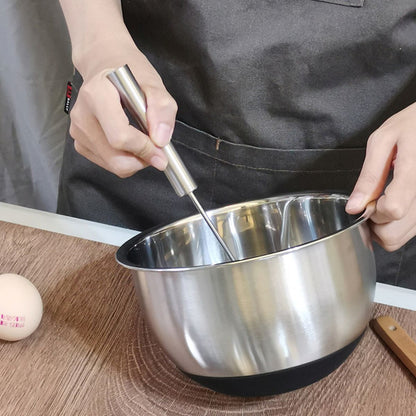 Kitchen Mixing Bowls with Lids - Stainless Steel Black Nesting Bowl with Plastic Lid and Silicone Base (13 Pcs)