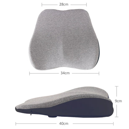 Lumbar Chair Cushion - Ergonomic Back Support Memory Foam Design Lumbar Chair Cushion