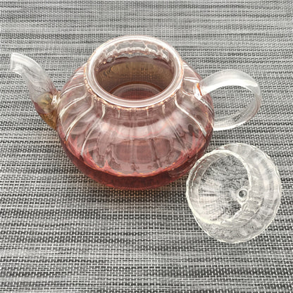 Borosilicate Glass Teapot - Vintage-Inspired 600ml Borosilicate Glass Teapot