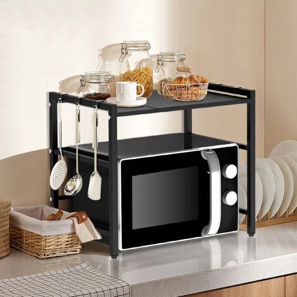 Microwave Oven Rack - Kitchen Microwave Oven Holder Rack Iron Storage Organizer Shelf Stand