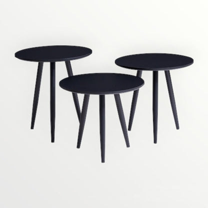 Tripple Coffee Table Set - Modern Round 3 Piece Coffee Table