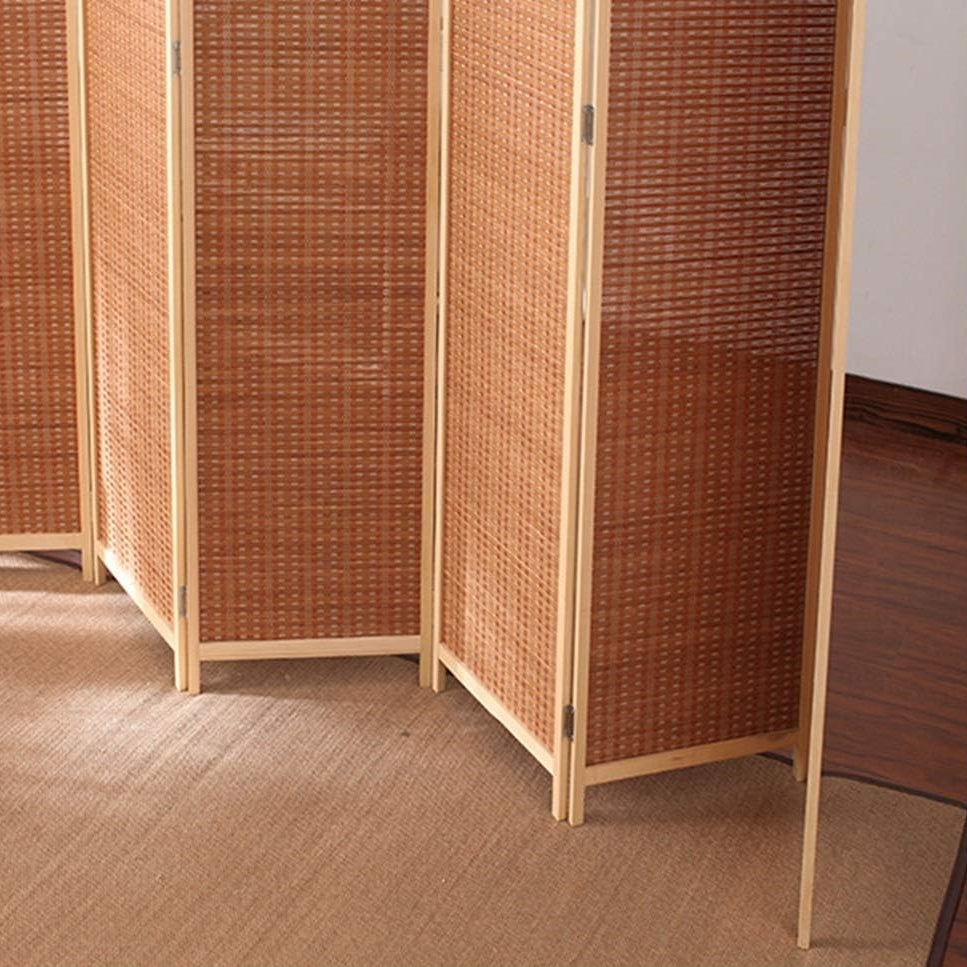 Partition Room Divider - Folding Modern Simplicity Bamboo 4 Panel Privacy Screen Room Divider