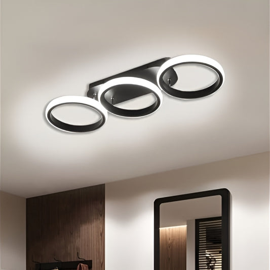 LED Mounted Ceiling Light - Modern Style Three Circle Parallel LED Mounted Ceiling Light