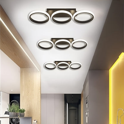 LED Mounted Ceiling Light - Modern Style Three Circle Parallel LED Mounted Ceiling Light