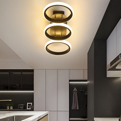 LED Mounted Ceiling Light - Modern Style Three Circle Parallel LED Mounted Ceiling Light