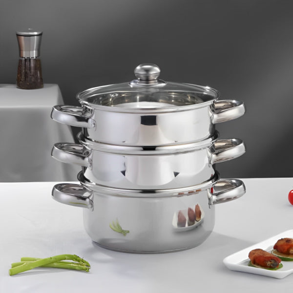 Stainless Steel Steamer - MultiLayer Food Grade Multi-Function Stainless Steel Steamer