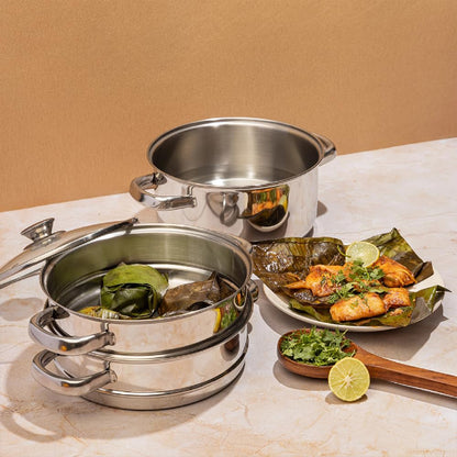 Stainless Steel Steamer - MultiLayer Food Grade Multi-Function Stainless Steel Steamer