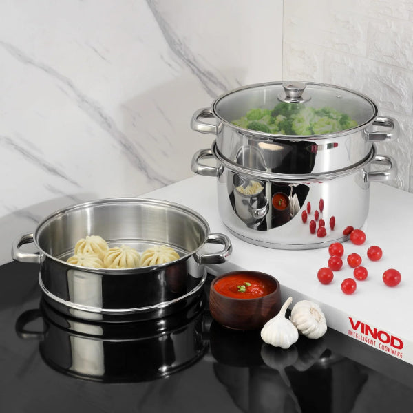 Stainless Steel Steamer - MultiLayer Food Grade Multi-Function Stainless Steel Steamer