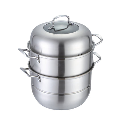 Steamer Pot - MultiLayer Food Grade Stainless Steel Steamer Pot with Steamer Trays