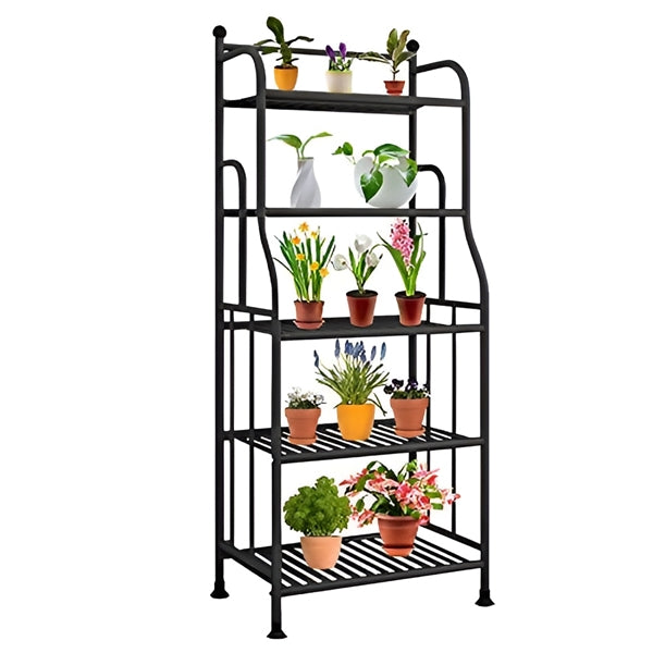 Indoor Outdoor Storage Rack - Multifunction Metal Indoor Outdoor Storage Shelf Home Rack Display Organizer