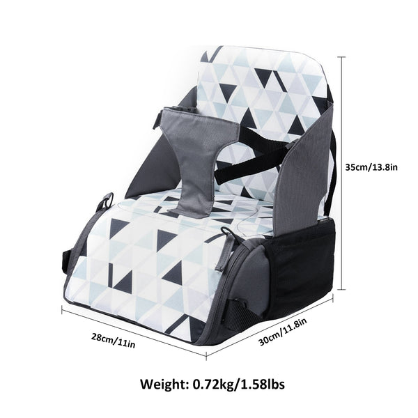 Baby Booster Seat Cushion - Multifunction Portable Baby Booster Seat Cushion for Dining Chairs with Built-in Storage