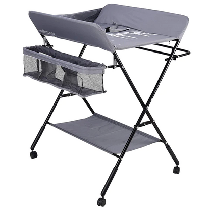 Baby Changing Table - Multifunctional Adjustable Height Folding Portable Baby Changing Table