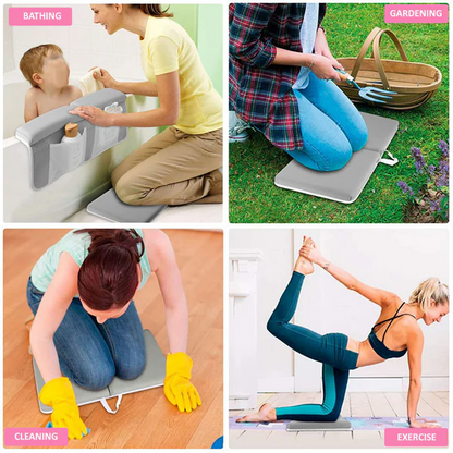 Ergonomic Design Non-Slip Neoprene Baby Bath Kneeler and Elbow Rest Pad Set