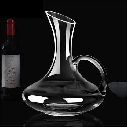 Wine Decanter Carafe - Oblique Opening Design Wine Decanter Carafe with Handle