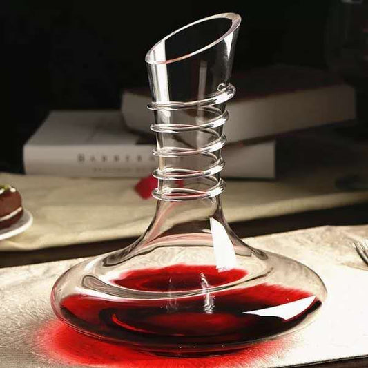 Wine Decanter Carafe - Oblique Opening Design Wine Decanter Carafe