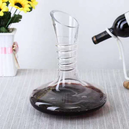 Wine Decanter Carafe - Oblique Opening Design Wine Decanter Carafe