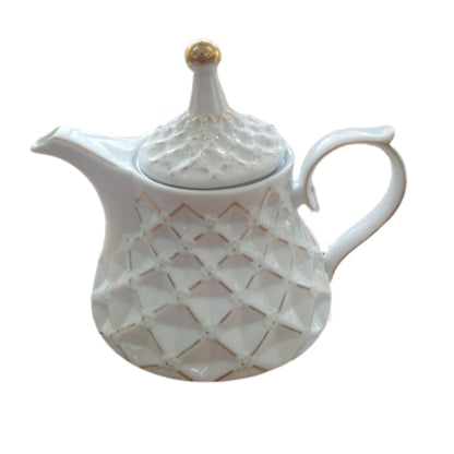 Stylish Design Porcelain Teapot with Tea Infuser