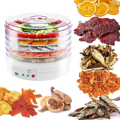 Food Dehydrator Machine - Portable 5 Tray Food Dryer Dehydrator Machine