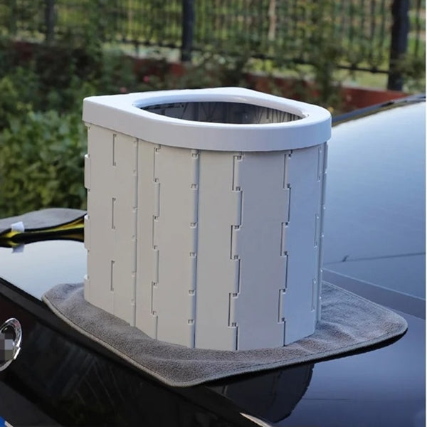 Emergency Toilet - Portable Folding Camping Emergency Toilet with Curing Agent and Waste Bags