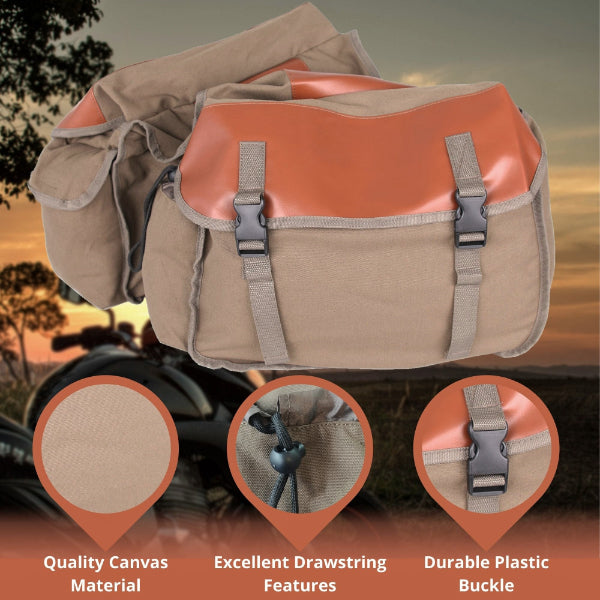 Bike Saddle Pannier - Bag Bike Saddle Pannier Bicycle Rear Rack Seat Canvas Pack Cycling Pouch