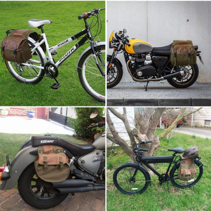 Bike Saddle Pannier - Bag Bike Saddle Pannier Bicycle Rear Rack Seat Canvas Pack Cycling Pouch