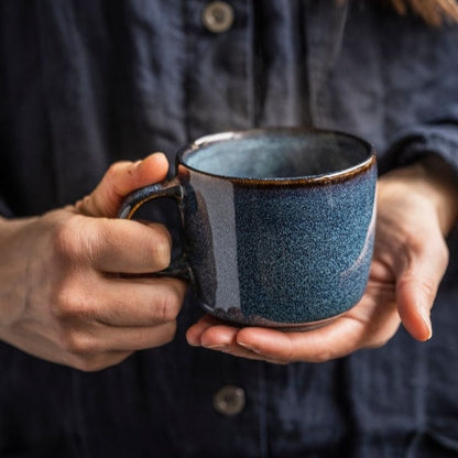 Porcelain Coffee Mugs - Set of 4 High Quality Glazed Porcelain Tea Coffee Mug