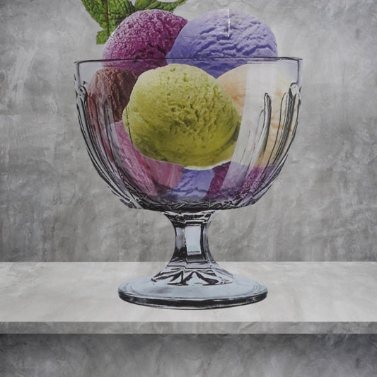 Set of 4 Large Versatile Stemmed Sundae Dessert Glasses (420ml)