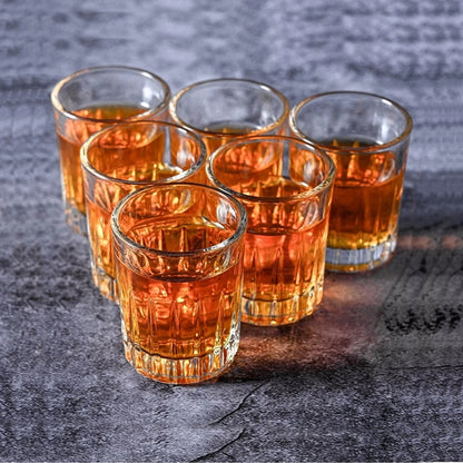 Set of 6 Timeless 50ml Clear Shot Glass Tumblers