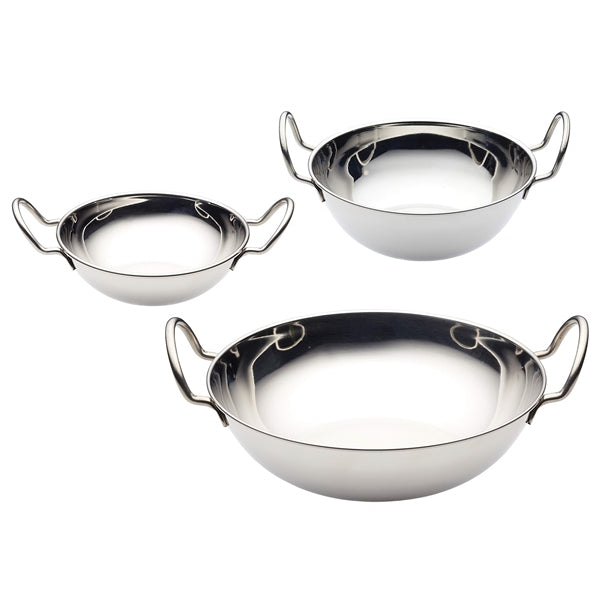 Stainless Steel 19cm Serving Bowl with Handles