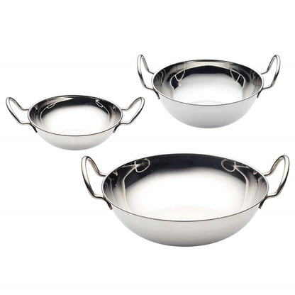 Stainless Steel 19cm Serving Bowl with Handles