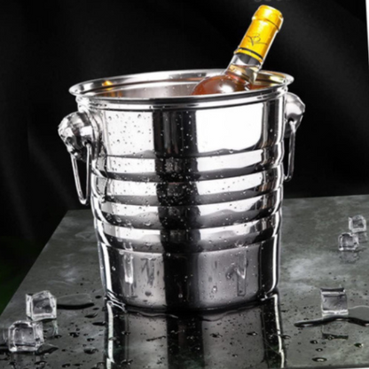 Ice Bucket - Stainless Steel Cocktail Party Beverage Storage Ice Bucket