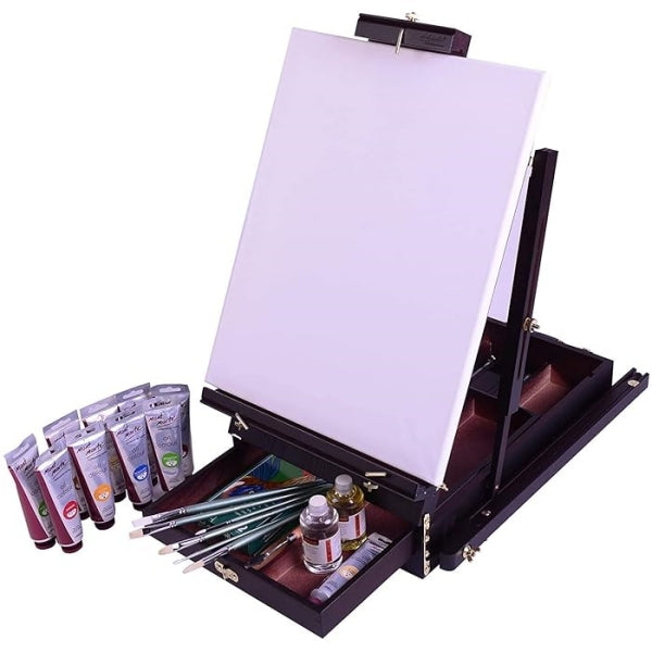 Versatile Sketch Box Easel - Professional Display Portable Art Folding Adjustable Artist Sketch Box Easel