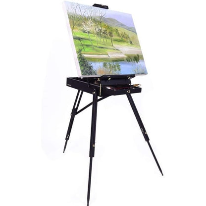 Versatile Sketch Box Easel - Professional Display Portable Art Folding Adjustable Artist Sketch Box Easel