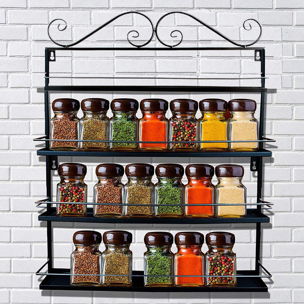 Wall Mounted Spice Rack - Diversified Wall-Mounted Traditional Spice Rack Organizer