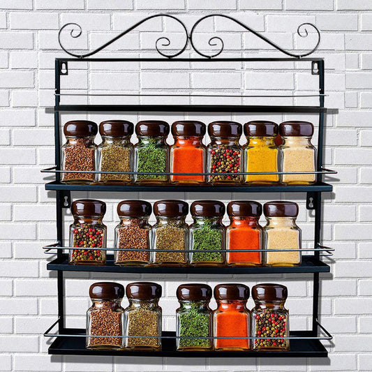 Wall Mounted Spice Rack - Diversified Wall-Mounted Traditional Spice Rack Organizer