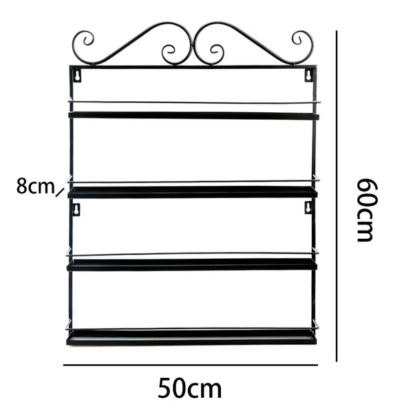 Wall Mounted Spice Rack - Diversified Wall-Mounted Traditional Spice Rack Organizer