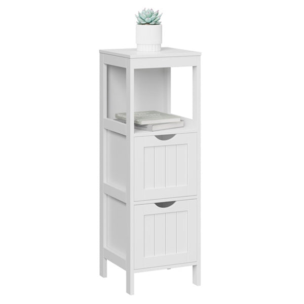 White Multifunctional Freestanding Cabinet Unit with Storage Drawers