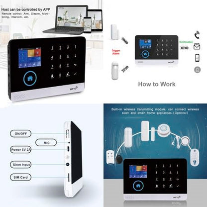 Wi-Fi GSM Wireless Security Alarm System